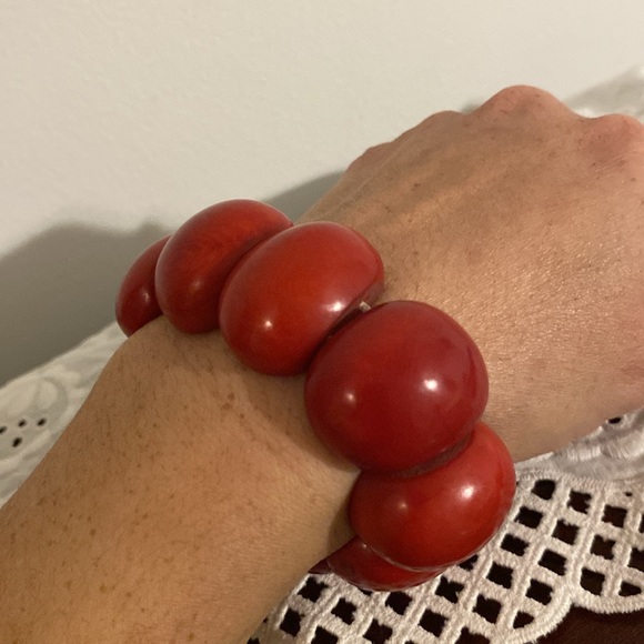 ✨Tested ✨BAKELITE Bracelet / chunky genuine Bakelite - Picture 13 of 16